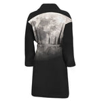 Half Moon Print Men's Bathrobe