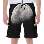 Half Moon Print Men's Beach Shorts