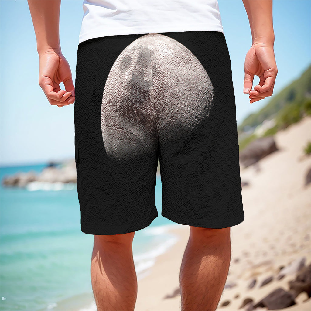 Half Moon Print Men's Cargo Shorts