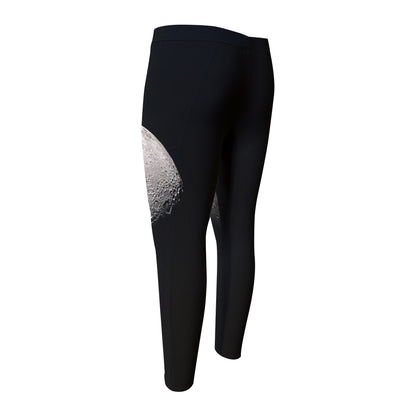 Half Moon Print Men's Compression Pants