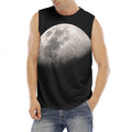 Half Moon Print Men's Fitness Tank Top