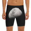 Half Moon Print Men's Long Boxer Briefs