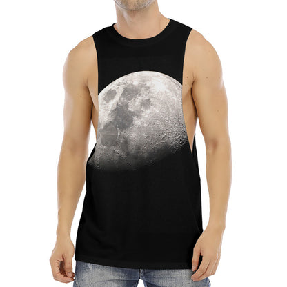 Half Moon Print Men's Muscle Tank Top