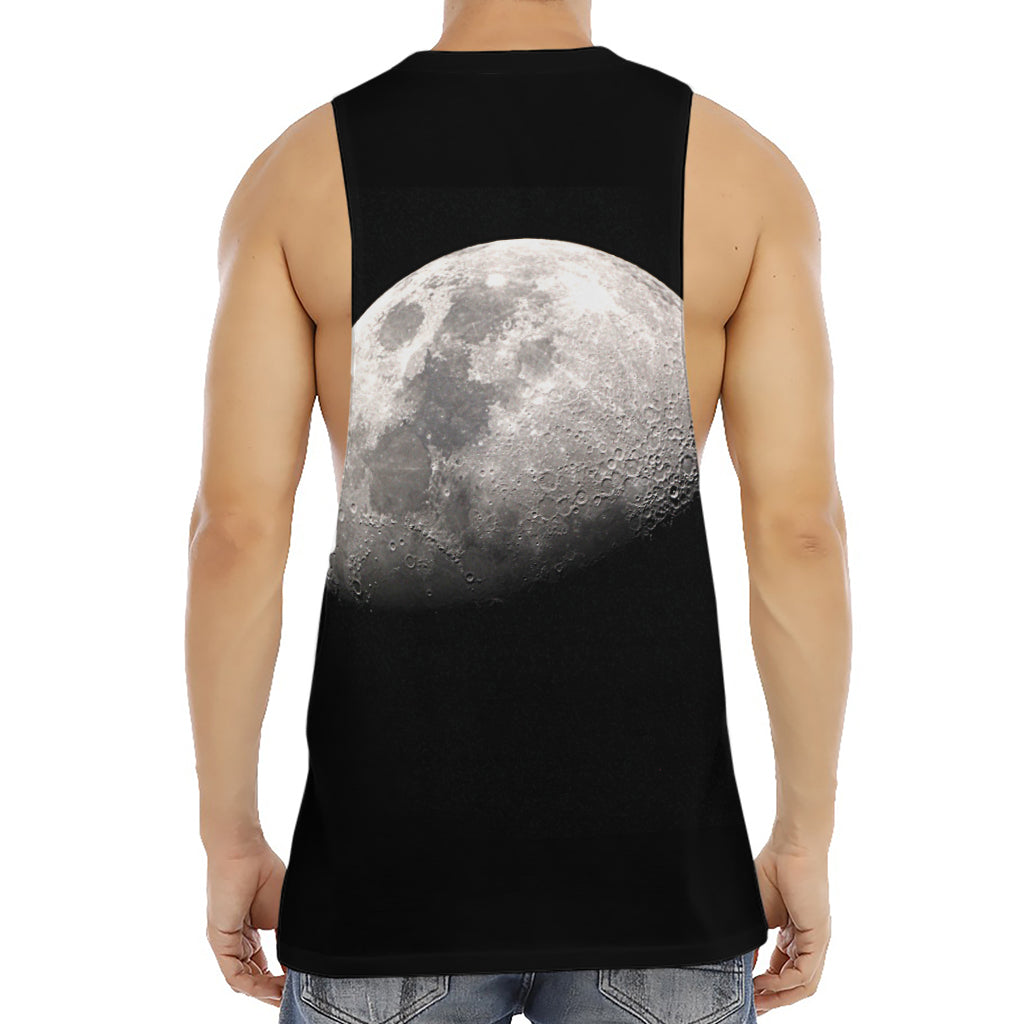 Half Moon Print Men's Muscle Tank Top