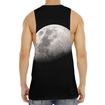 Half Moon Print Men's Muscle Tank Top