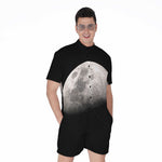 Half Moon Print Men's Rompers
