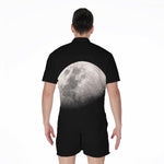 Half Moon Print Men's Rompers