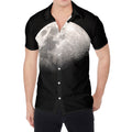 Half Moon Print Men's Shirt