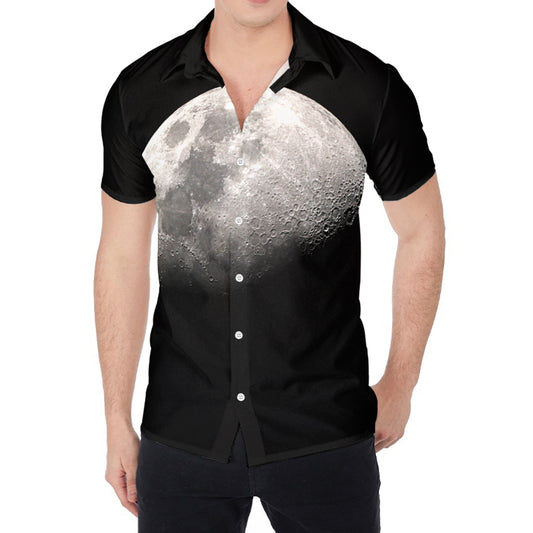 Half Moon Print Men's Shirt