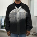 Half Moon Print Men's Shirt Jacket