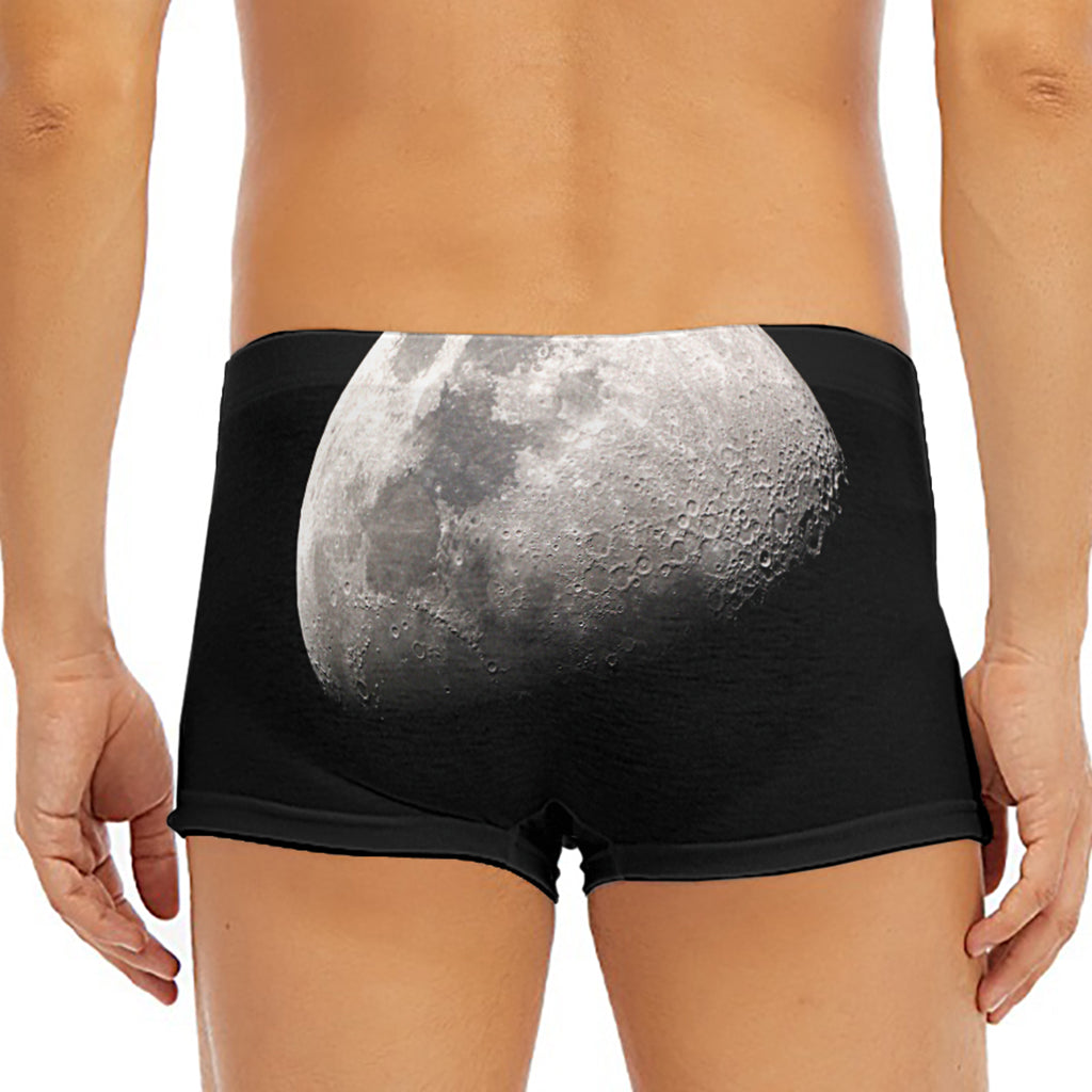 Half Moon Print Men's Short Boxer Briefs