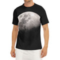 Half Moon Print Men's Short Sleeve Rash Guard