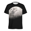 Half Moon Print Men's Athletic T-Shirt