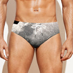 Half Moon Print Men's Swim Briefs