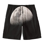 Half Moon Print Men's Swim Trunks