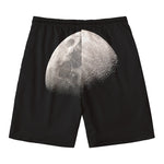Half Moon Print Men's Swim Trunks