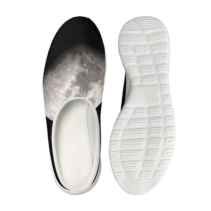 Half Moon Print Mesh Casual Shoes