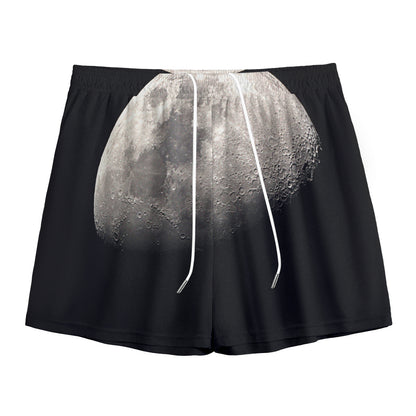 Half Moon Print Mesh Shorts