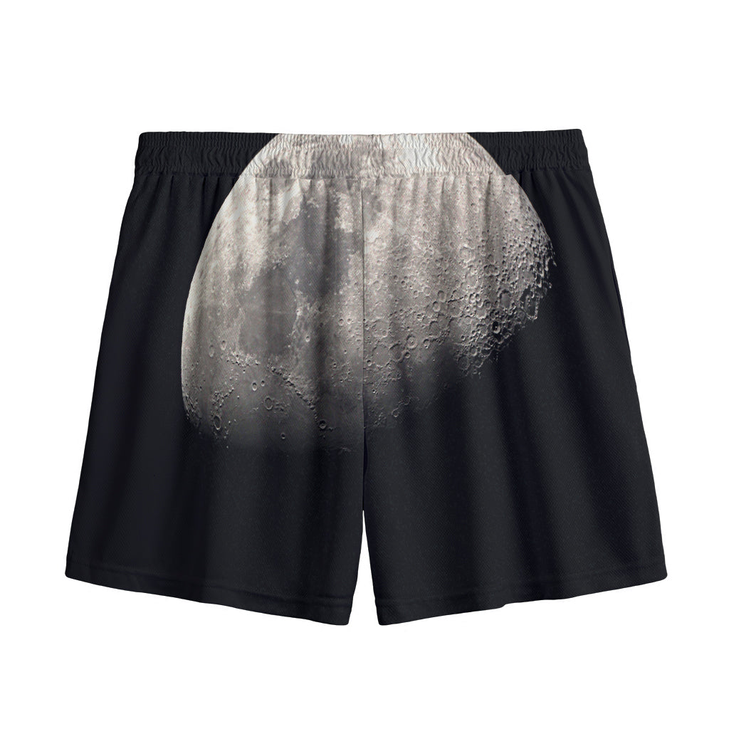 Half Moon Print Mesh Shorts