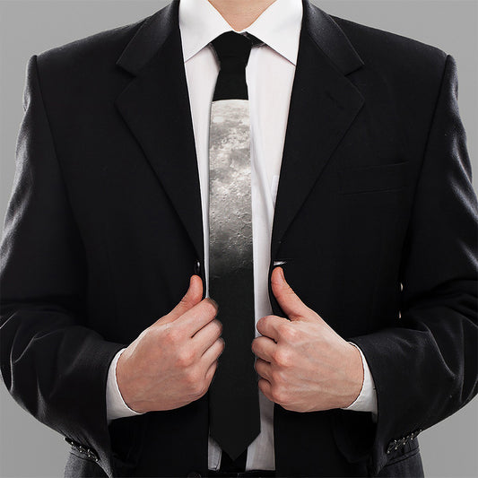 Half Moon Print Necktie