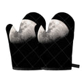 Half Moon Print Oven Mitts