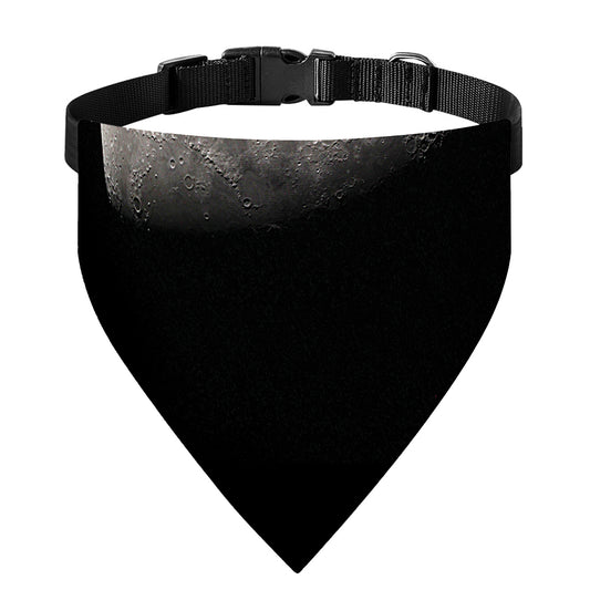 Half Moon Print Over The Collar Dog Bandana