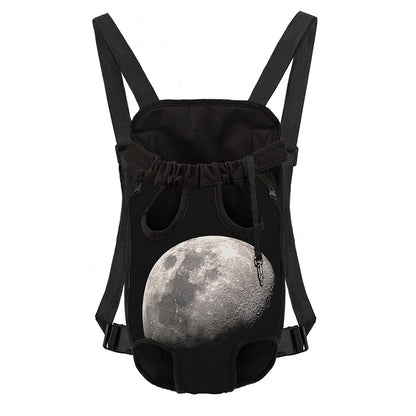 Half Moon Print Pet Carrier Backpack