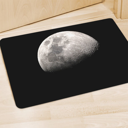Half Moon Print Polyester Doormat