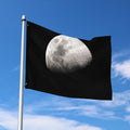 Half Moon Print Polyester Flag