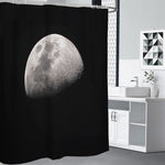 Half Moon Print Premium Shower Curtain