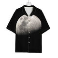 Half Moon Print Rayon Hawaiian Shirt