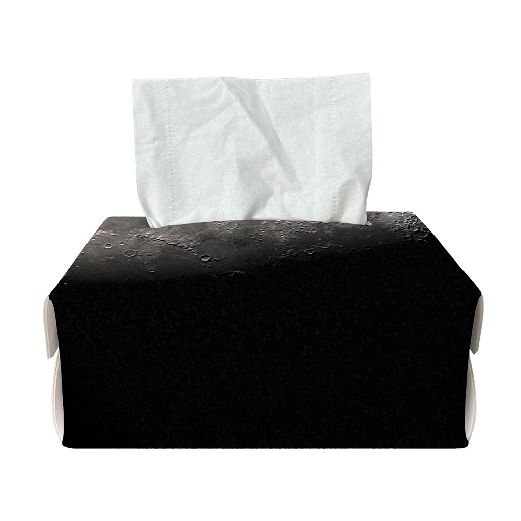 Half Moon Print Rectangle Tissue Box Cover