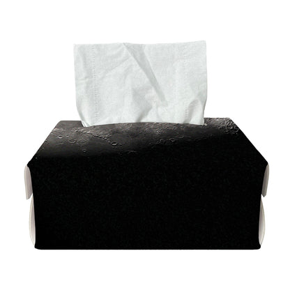 Half Moon Print Rectangle Tissue Box Cover