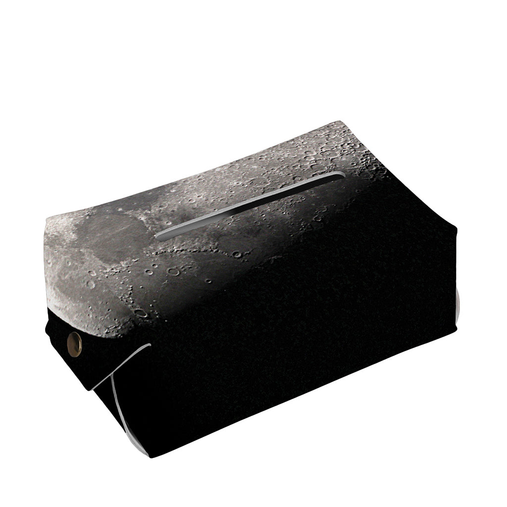 Half Moon Print Rectangle Tissue Box Cover
