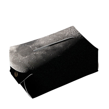 Half Moon Print Rectangle Tissue Box Cover