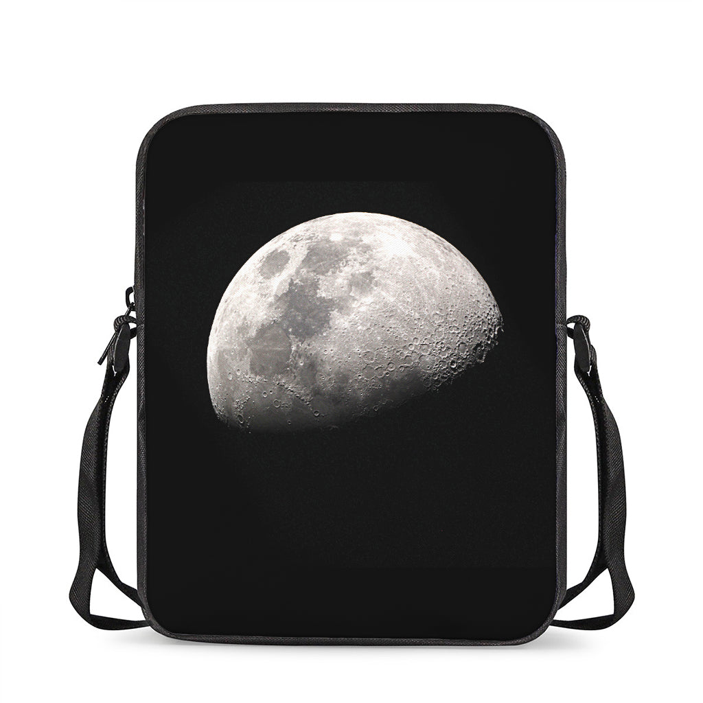 Half Moon Print Rectangular Crossbody Bag
