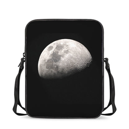 Half Moon Print Rectangular Crossbody Bag