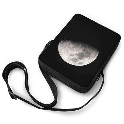 Half Moon Print Rectangular Crossbody Bag