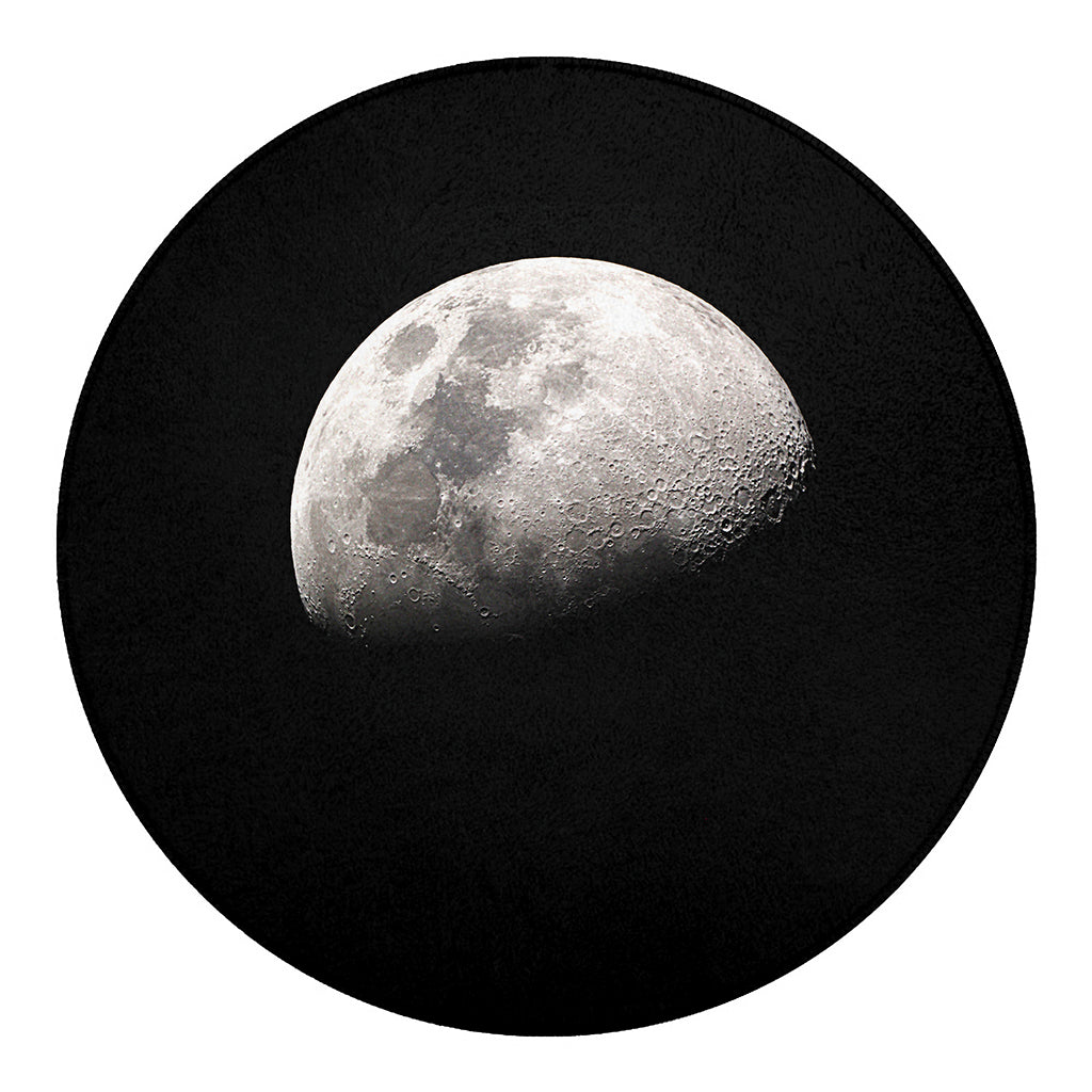 Half Moon Print Round Blanket