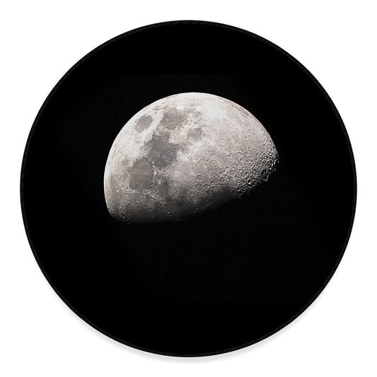 Half Moon Print Round Floor Mat