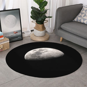 Half Moon Print Round Rug