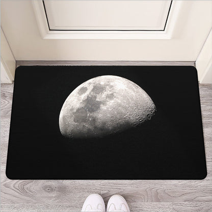 Half Moon Print Rubber Doormat