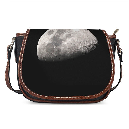 Half Moon Print Saddle Bag