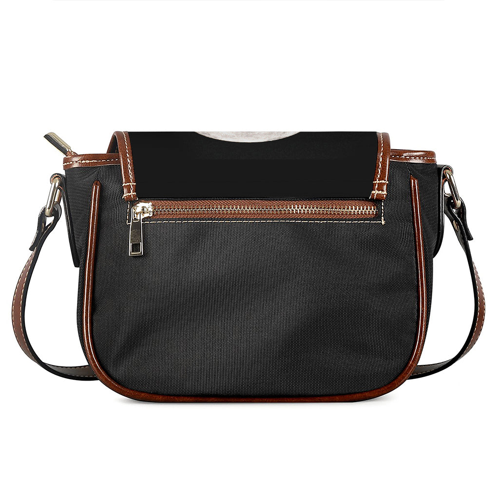 Half Moon Print Saddle Bag