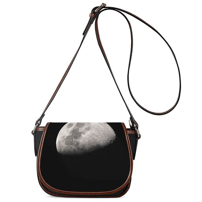 Half Moon Print Saddle Bag