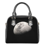 Half Moon Print Shoulder Handbag
