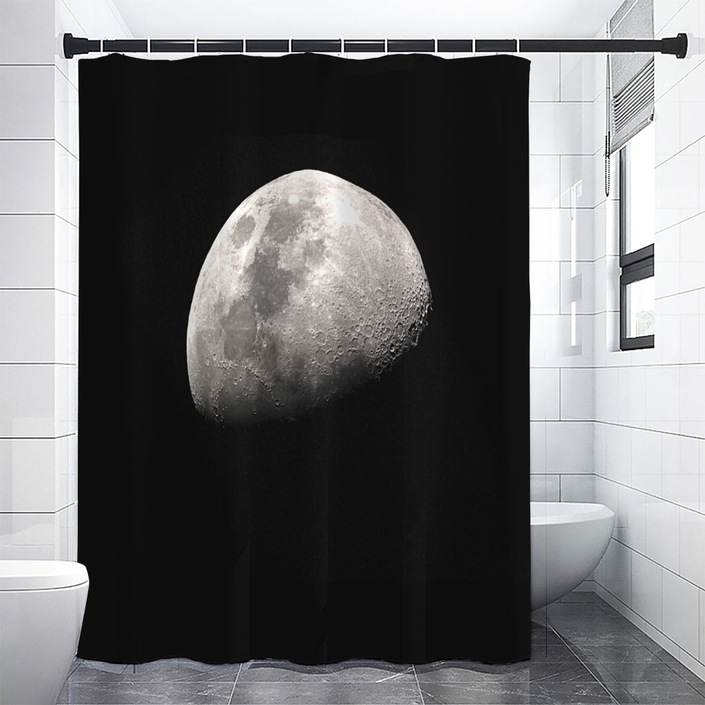 Half Moon Print Shower Curtain