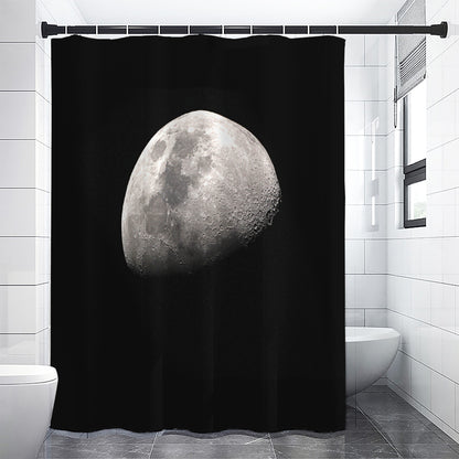Half Moon Print Shower Curtain