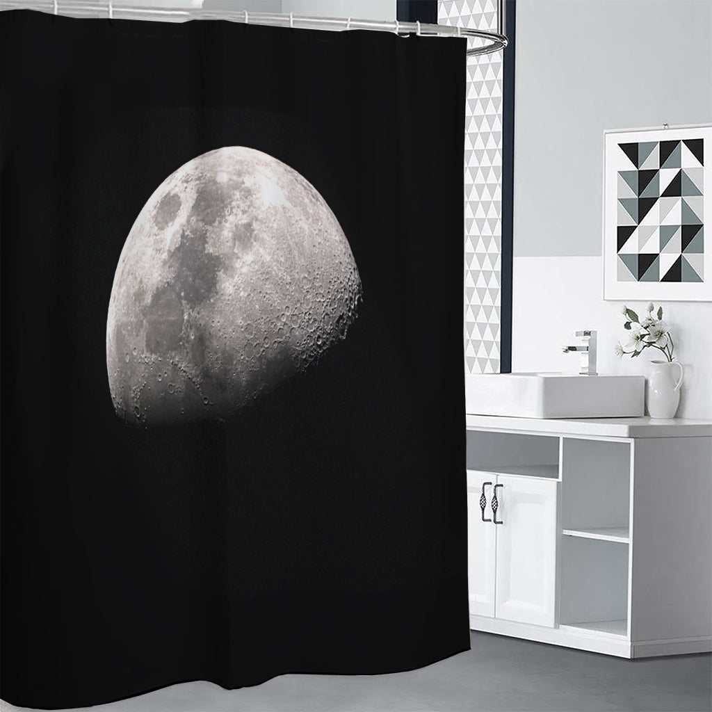 Half Moon Print Shower Curtain