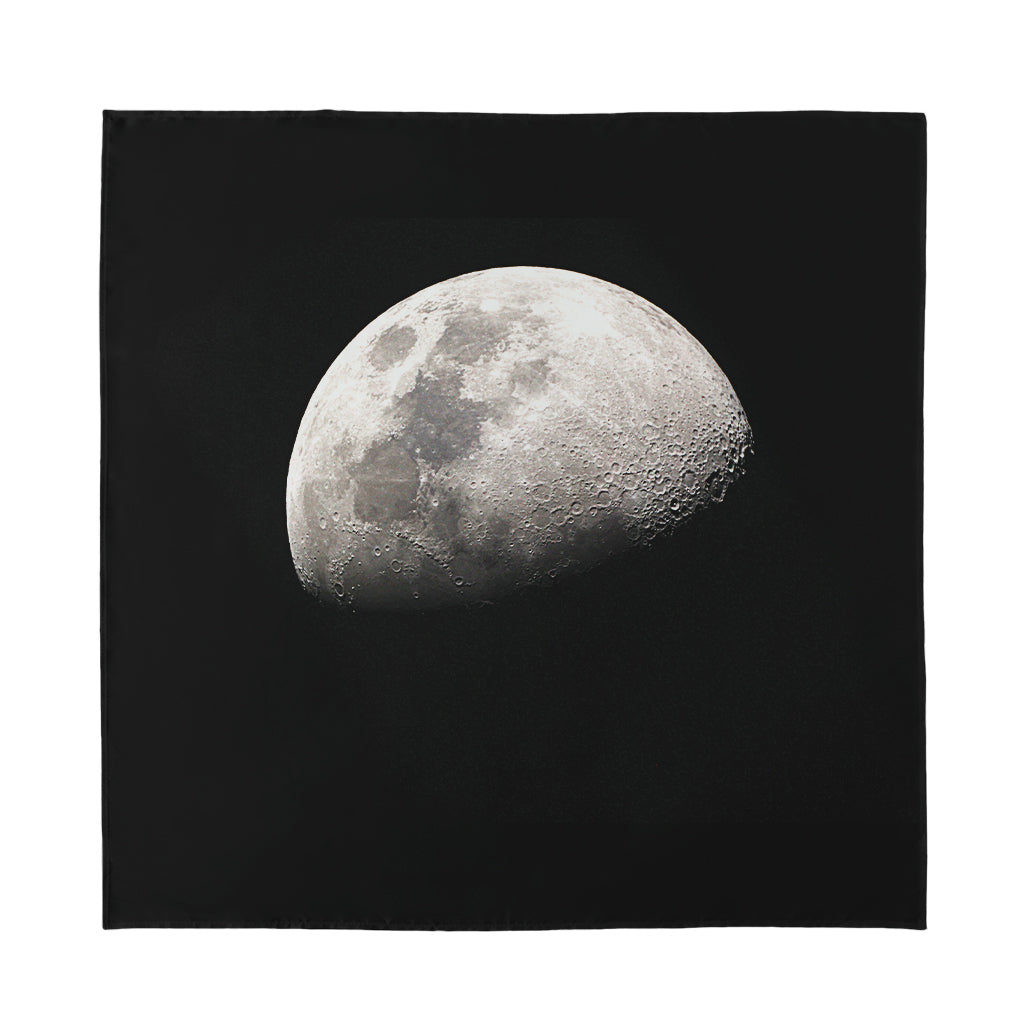 Half Moon Print Silk Bandana
